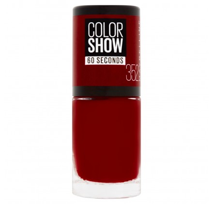 Vernis à ongles Maybelline Color Show n°352 Downtown Red, en lot de 6p