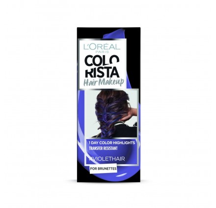 Colorista Coloration éphemere Hair Make Up, teinte Violethair, en lot de 6p 