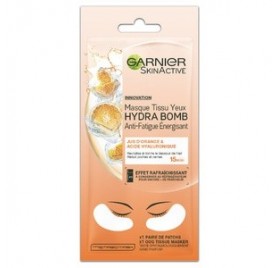 Masque tissu Yeux Garnier Hydra Bomb Anti fatigue energisant, en lot de 6p